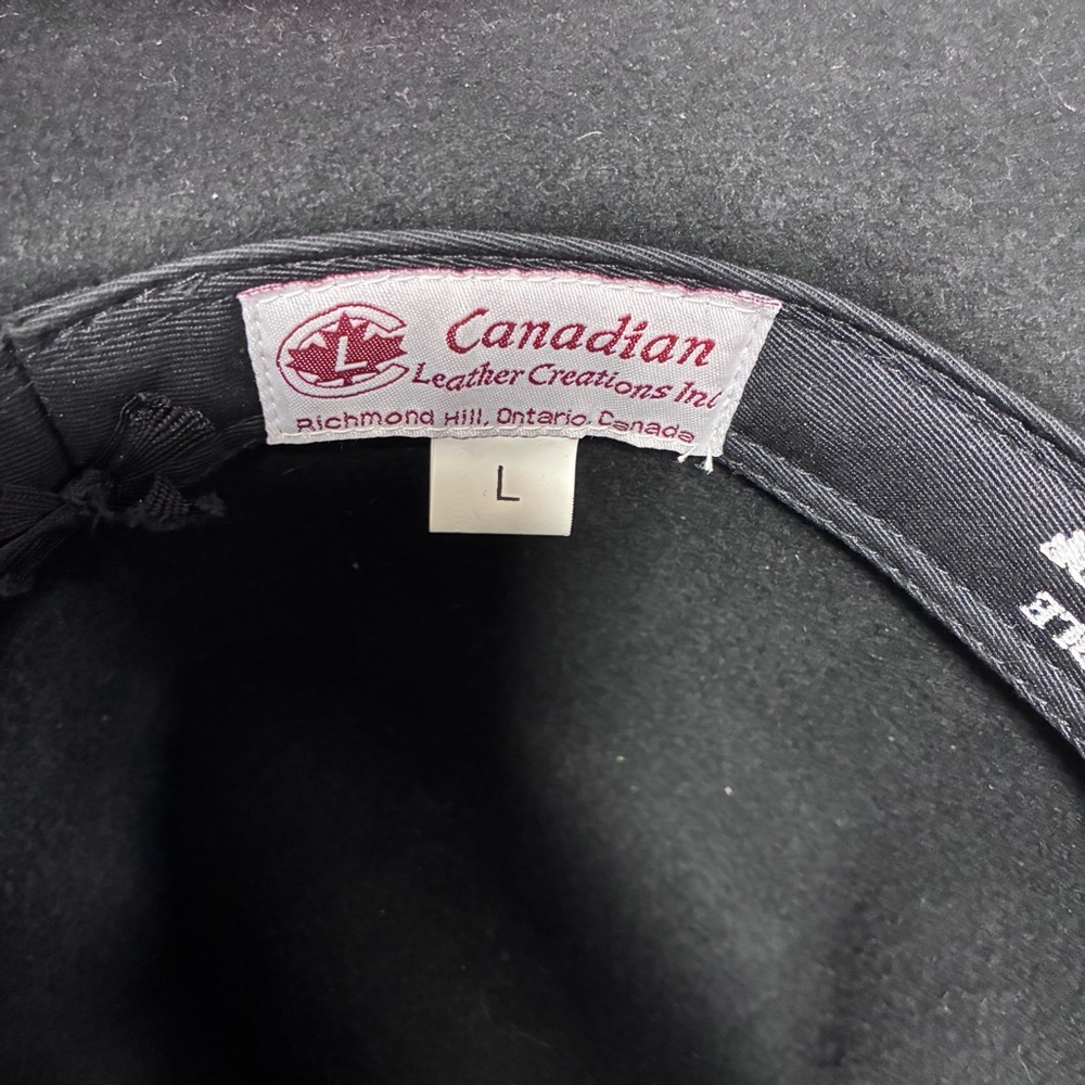 Canadian Leather Creations - Black Crushable Waterproof Wool Hat - L - Picture 8 of 9